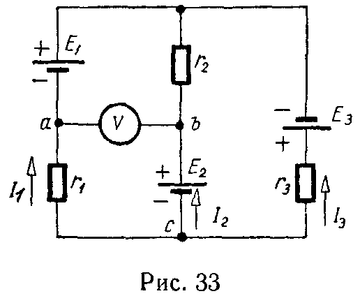 Схема электрической цепи к задаче 31
