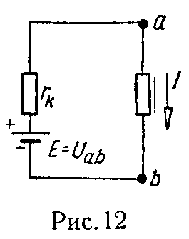 Эквивалентная схема сложной цепи с одним нелинейным элементом по методу эквивалентного генератора