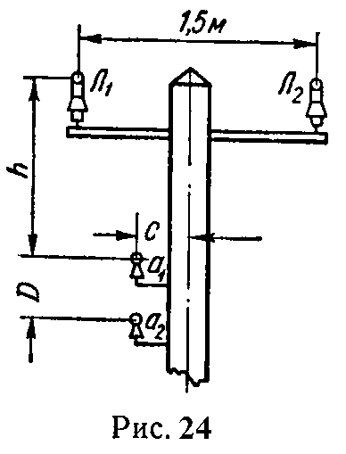 Под линией электропередачи Л1Л2 подвешены бронзовые провода линии связи a1a2. Определить индуктивность одного километра линии a1a2